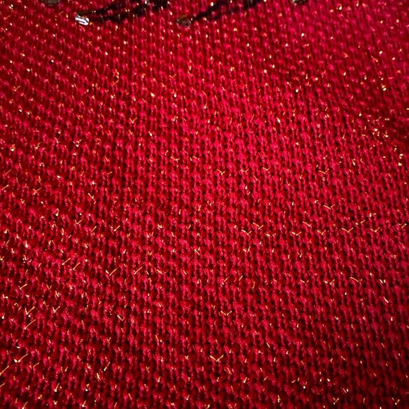 Vintage handmade knit maxi tube 'bird' dress with sparkle - Picture 15 of 16